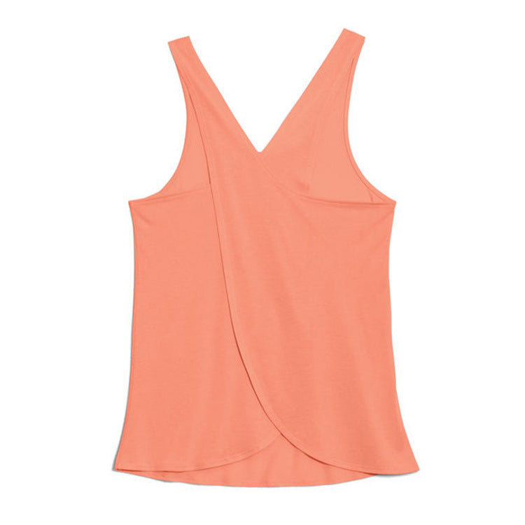 Wholesale Summer Sports Fitness Loose U Neck Vest